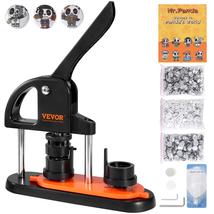 VEVOR Button Maker Machine, 0.98 inch/25mm Pin Maker with 500pcs Button ... - $50.99