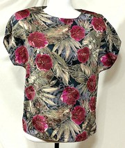 Vintage Maggie Lawrence Collection Shirt Ml Blouse Womens Medium Top Hawaiian M - £26.24 GBP