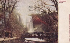 Minnehaha Falls Minneapolis MN 1907 to Sioux Falls South Dakota Postcard A13 - $2.99