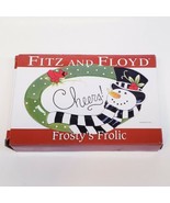 Fitz And Floyd&#39;s Frosty&#39;s Frolic Sentiment Tray Christmas Holiday Platte... - €17,26 EUR