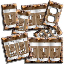 Coffee Time Paper Cup Light Switch Outlet Plate Room Kitchen Cafe Shop Art Decor - £14.38 GBP+
