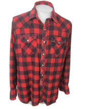 Authentic Western Youngbloods vtg Men shirt western buffalo plaid pearl snap XL - £35.60 GBP