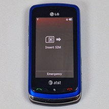 LG Xenon GR500 Blue QWERTY Keyboard Slide Phone (AT&amp;T) - £23.52 GBP