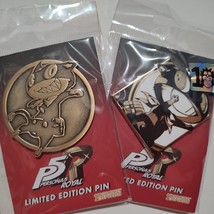 Persona 5 Morgana And Mona Enamel Pins Atlus Limited Edition Collectibles - £19.70 GBP