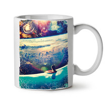 UFO Invasion Relax NEW White Tea Coffee Mug 11 oz | Wellcoda - £12.50 GBP