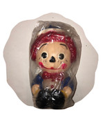 Raggedy Andy Vintage Colorful Sitting Candle Unique Rare - £18.14 GBP