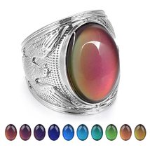 Size 5-10 Party Jewelry Luminous Color Change Rings Mood Ring Temperature Contro - £8.71 GBP