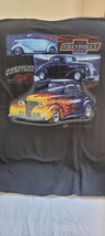 Vintage Chevrolet coupes on a black XL tee shirt - €21,87 EUR