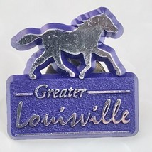 Greater Louisville Kentucky Plastic Pin Vintage Horse - $12.00