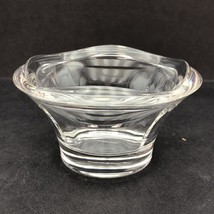 Villerory &amp; Boch Clear Glass Crystal Bowl 4.25&quot; wide Candy Dish Nut Bowl - £17.31 GBP