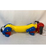 Vintage Weiner Dog Pull Toy Colorful Children&#39;s Toy - $27.44 CAD