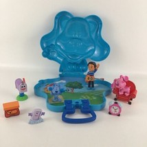 Blues Clues &amp; You Take Along Friends Portable Playset Figures Topper Toy 8pc Lot - £23.31 GBP
