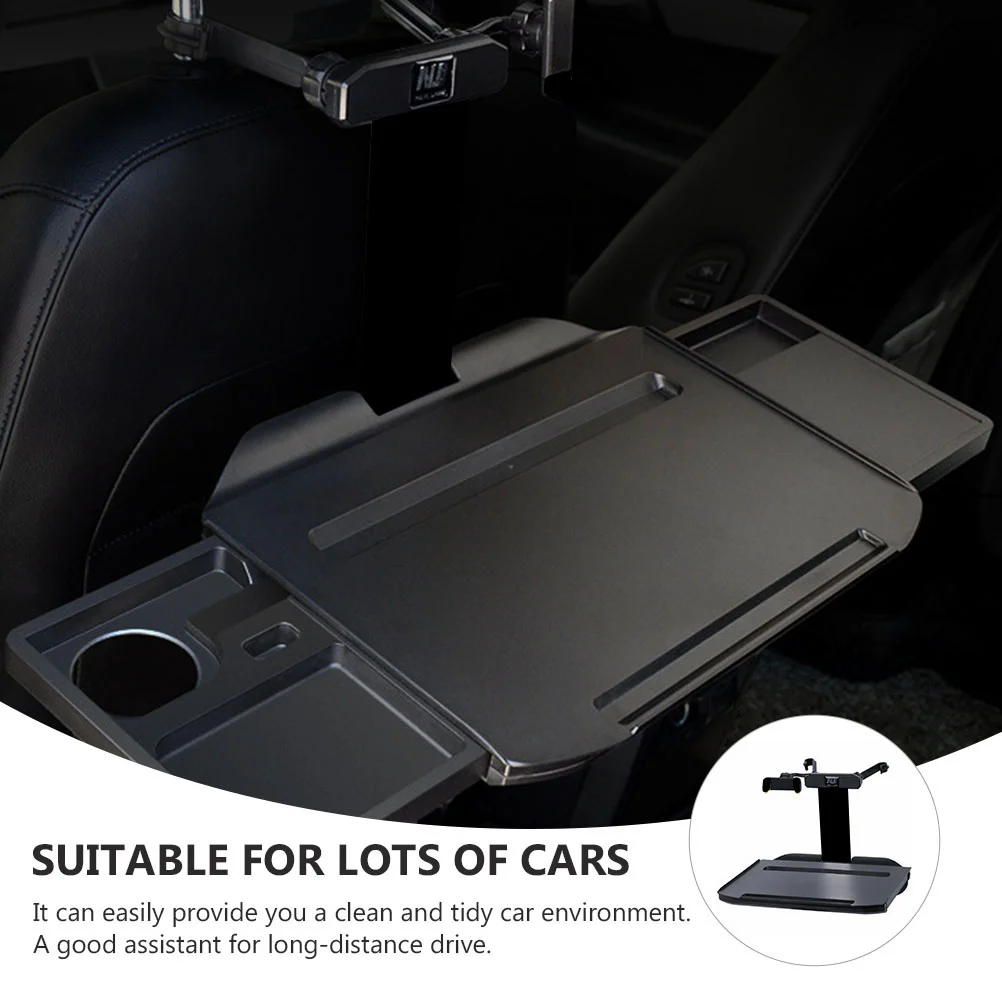 Car Desk Tray Table Lunch Foldable Steering Wheel Portable Laptop Holder Cup D - £55.63 GBP