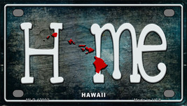 Hawaii Home State Outline Novelty Mini Metal License Plate Tag - £11.74 GBP