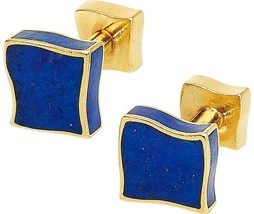 Angela Cummings 18k Yellow Gold Lapis Lazuli Vintage Cufflinks - $1,782.00