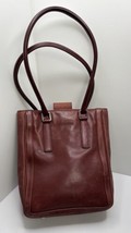 COACH Tote Leather BRD E1P-9422 Reddish Brown 10.5” By 8.5” Purse Handbag - $53.76