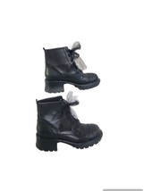 Vtg 90s SKECHERS Womens Black Chunky Platform Combat Boots Track Sole 8  - £59.49 GBP