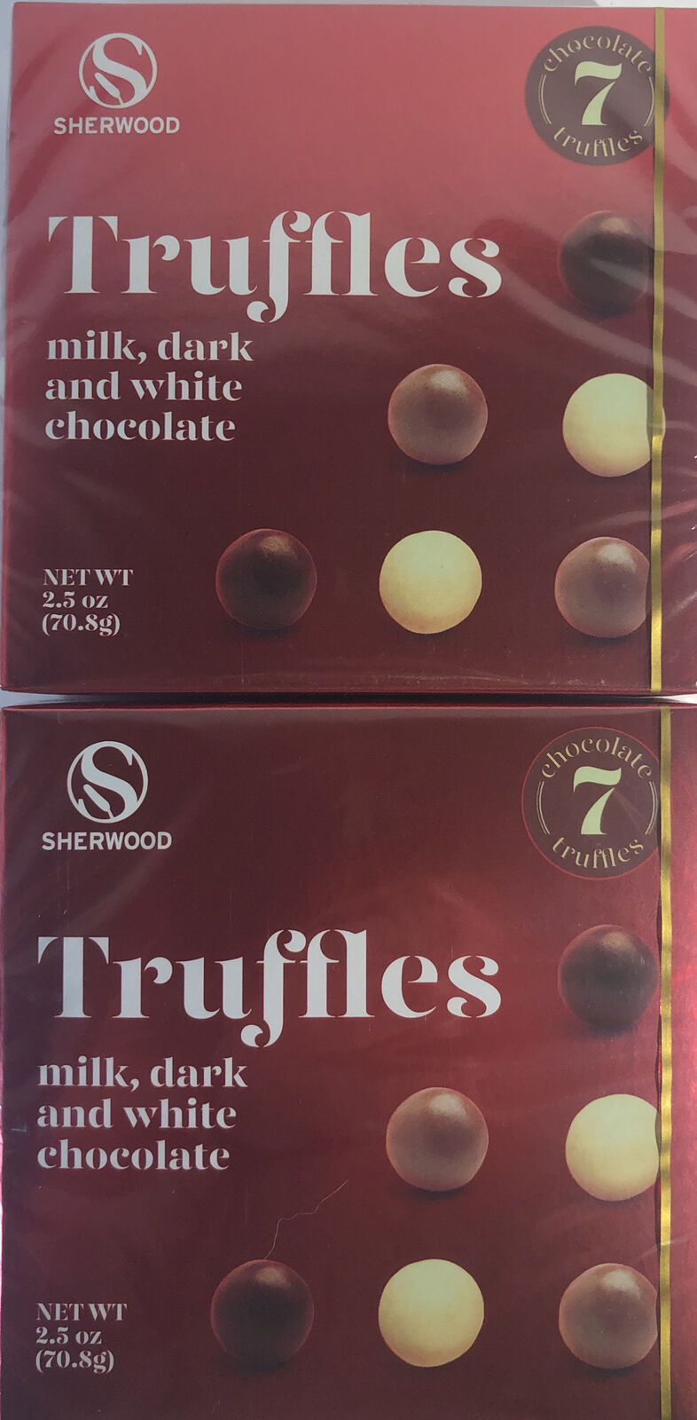 Valentines Day Candy Chocolate truffles milk,dark &amp;white Get 2pk 2.5oz e... - $14.73