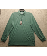 Greg Norman Play Dry Polo Shirt Men Medium Green Golf Performance Side S... - $545.97 MXN