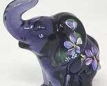 Vintage Fenton Hyacinth The Little Purple Elephant 3.5&quot; Hand Paint PB197 - $59.99