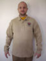 North End SOLDIERS FIRST 100% COTTON Collared SWEATER Long Sleeve SHIRT M - $19.99