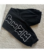 VICTORIA’s SECRET PINK Ivy Fleece Campus Sweatpants Medium Black - $51.94 CAD