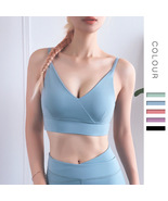 Breathable sports bra women, Womens Bra, Workout bras for women - XL, Blue - £24.39 GBP