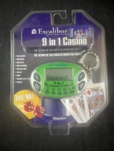 Excalibur 9-in-1 Casino Handheld Electronic Keychain Game NEW SEALED Fre... - $19.79