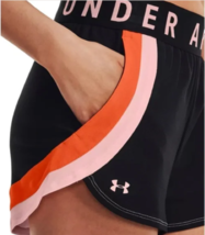 new UNDER ARMOUR women&#39;s UA PLAY UP 3.0 Shorts sz XS Gym Run black orang... - £17.04 GBP