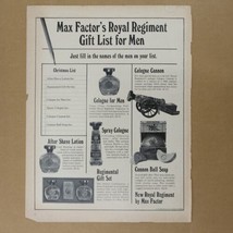Max Factor Gift List for Men New York Stock Exchange Print Ad 10.5&quot; x 13.5&quot; - £5.66 GBP