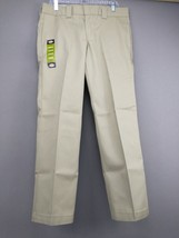 Dickies WP873 Men&#39;s Slim Straight Work Pant Color Khaki 30x32  NEW NWT  ... - £21.84 GBP