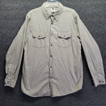 The North Face A5 Corduroy Shirt Men&#39;s Sz XL Long Sleeve Beige Button Down - £19.11 GBP