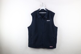 Vineyard Vines Mens 2XL Spell Out Whale Logo Harbor Fleece Full Zip Vest... - $555.84 MXN