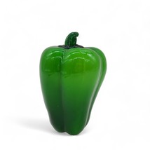 Vintage Green Handblown Glass Murano Pepper Vegetable - £11.07 GBP