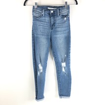 Celebrity Pink Womens Jeans High Rise Ankle Skinny Cuffed Distressed 1/25 - £11.34 GBP