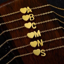 Stainless Steel Custom Gold 26 Letters Initial Necklace Chain Choker DIY... - $7.00