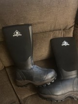Obcursco Mens 8 Women 9 Rain Insulated 6mm Neoprene Rubber Boots Excellent - £31.96 GBP