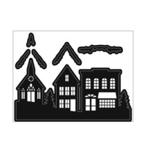 Build A Design Craft Dies Christmas Village With Snow - $38.29