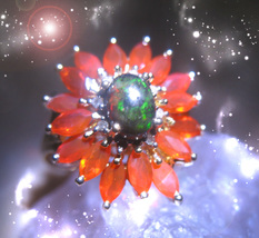 HAUNTED RING FIRE OPAL HIGHEST GOLDEN FIRE CLEANSE DEBTS HIGHEST LIGHT MAGICK  image 2