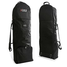 Golf Bag Travel Aviation with Wheels Large Capacity Club Cover Foldable Lightwei - £102.79 GBP