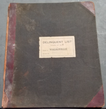 Delinquent List Taxes of Walshville 1908 Panama Illinois Plat Map Montgomery Cty - £37.31 GBP