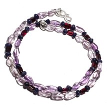 Amethyst Natural Gemstone Beads Multi Shape Strand Length 19&quot; KB-1748 - £8.49 GBP
