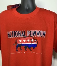 National Powwow 2005 Tee Shirt American Indian Native Threads Large Red New - £31.00 GBP