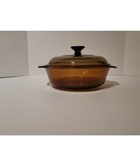 Vintage Anchor Hocking 1.5 Qt Casserole Amber Round Ovenware Dish with  Lid - $14.03