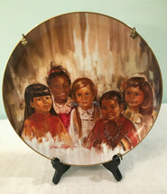 Don Ruffin AMERICANS ALL Children Girls World Artist Porcelain Plate # 651 - £23.69 GBP