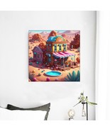 Ready To Hang Framed Canvas Wall Art Print 16X16 Candyland Multi-Style D... - £31.41 GBP