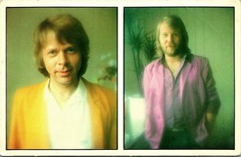 Vtg Chrome Postcard - 1970s ABBA Music Band Disco Suits UNP - £7.70 GBP