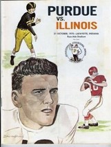 Purdue Boilermakers vs Illinois Illini Big 10 Football Program 1970 Larry Allen  - £50.44 GBP