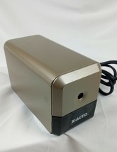 X-ACTO Gold + Black Electric Pencil Sharpener Model #18XXX Used Works - $18.80