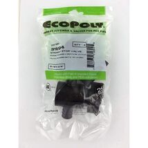 Straight Stop Valve 3/4" x 3/4" Plastic, Black - Flair-It 31894 Ecopoly - $0.99